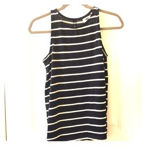 Striped knit tank